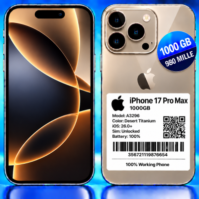 iPhone 17pro max 1000gb